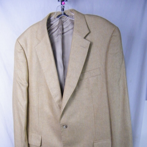 Jos A Bank 100% Silk Sport Coat Blazer 42L - Picture 1 of 4